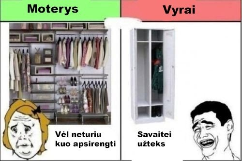 9 baisiai taiklūs ir juokingi skirtumai tarp vyrų ir moterų