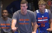 Mindaugas Kuzminskas Niujorko Knicks treniruotėje