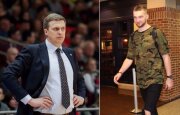 Dainius Adomaitis ir Domantas Sabonis (DELFI ir Getty Images nuotr)