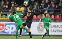 Lietuvos futbolo čempionato lyderis „Žalgiris“ taškus barstė Šiauliuose