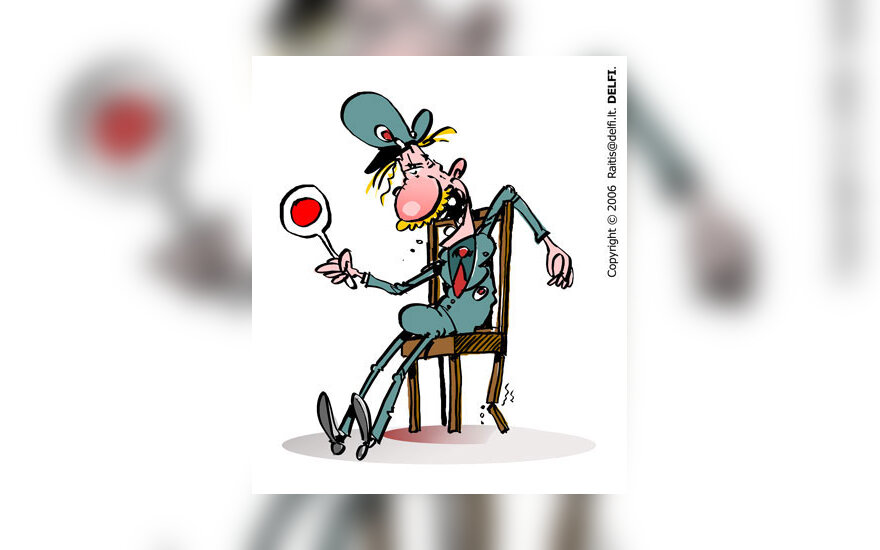 Policininkas, policija - karikatūra