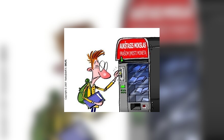 Metusiems studijas ar iškritusiems teks susimokėti