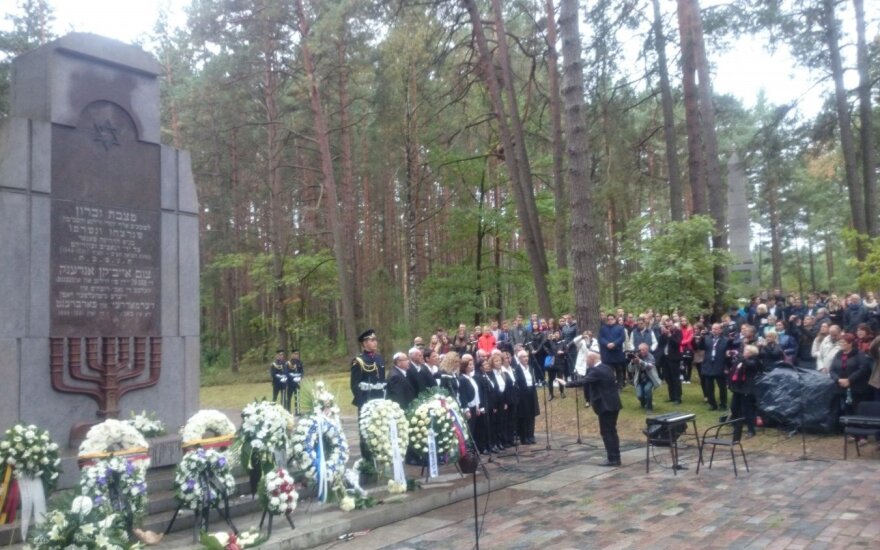 National Memorial Day for the Genocide of Lithuanian Jews Marked with Commemoration at Paneriai