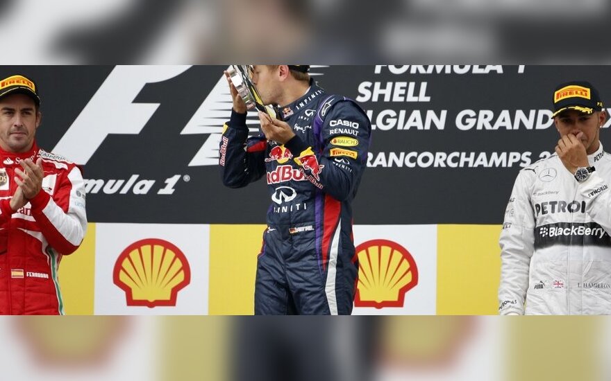 Sebastianas Vettelis laimėjo Belgijos GP lenktynes 
