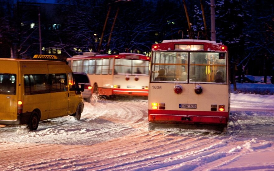 В Вильнюсе болеют водители общественного транспорта, возможны опоздания