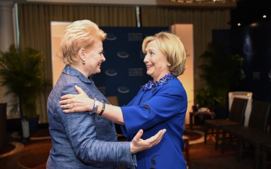 В Нью-Йорке состоялась встреча президента Литвы и Хиллари Клинтон