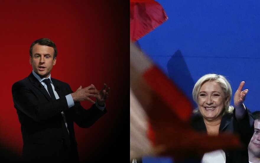 Emmanuel Macron ir Marine Le Pen