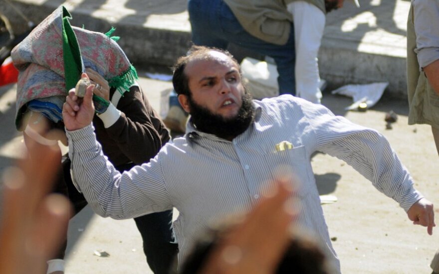 Protestuotojas Egipte