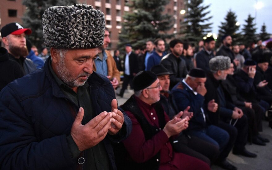 Ingušai protestuoja prieš žemės apsikeitimą su Čečėnija