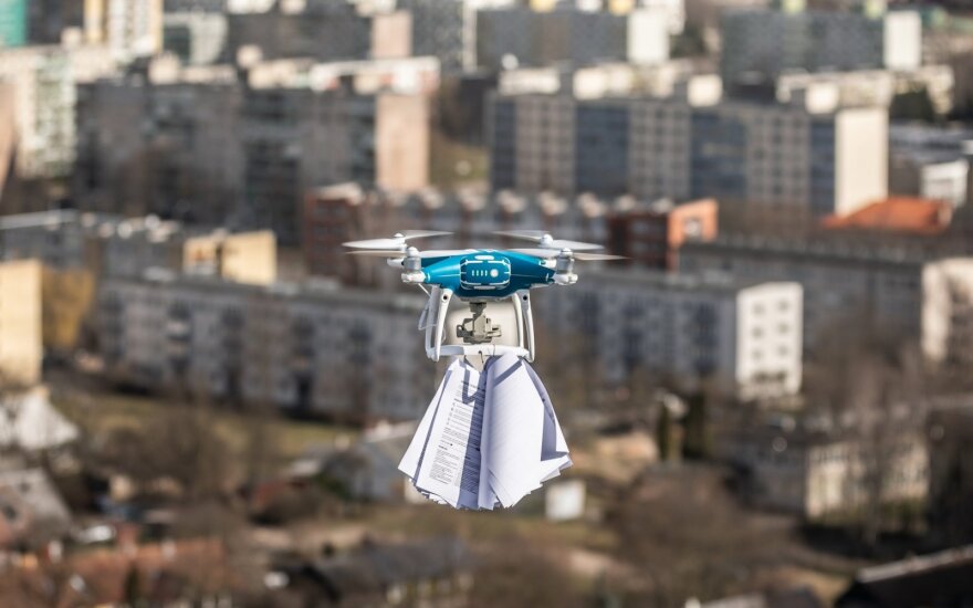 Для поддержания общественного порядка в Вильнюсе будут использоваться дроны