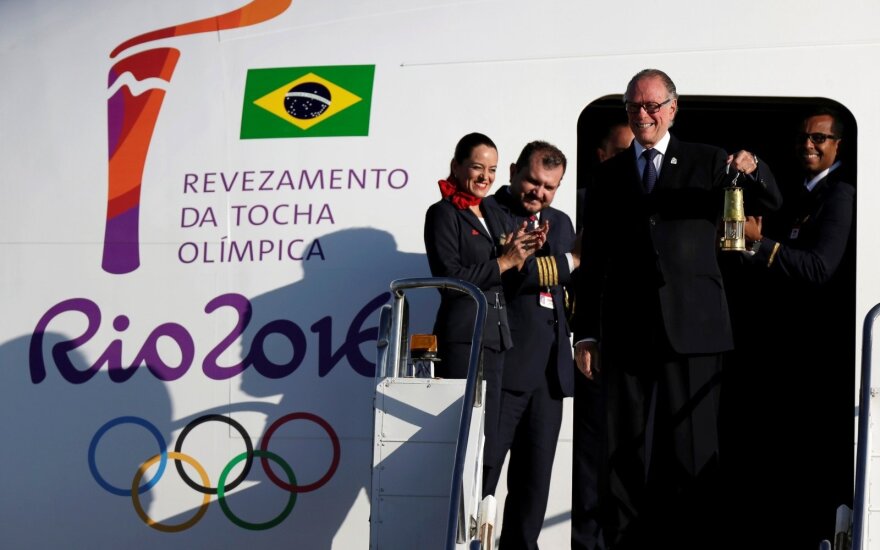 Олимпийский огонь прибыл в Бразилию