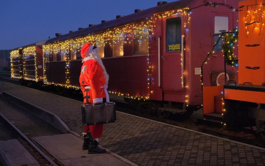 Такого развлечения в Литве еще не было: по железной дороге к Деду Морозу
