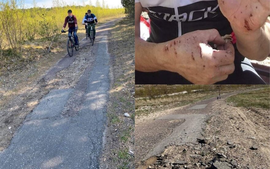 Велосипедисты ругают самую красивую велодорожку в Литве: это позор страны