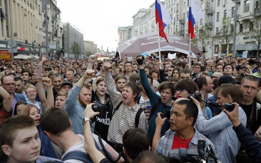 Собянин назвал акцию в Москве на Тверской "подлой и опасной провокацией"