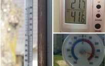 Termometro stulpelyje - neįtikėtini rodmenys