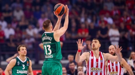 Jankūnas: turime „Olympiakos“ pasitikti Kaune su pilnomis tribūnomis fanų, su didele jėga ir dideliu intensyvumu