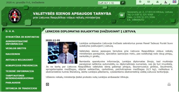 Organized an attack on the Lithuanian border guards: broke into the system and spread a sensational message