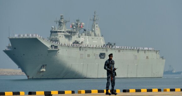 Australian warship HMAS Canberra