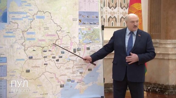 Lukašenka ir žemėlapis