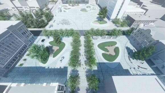 It is clear what the student square in Kaunas will look like after reconstruction