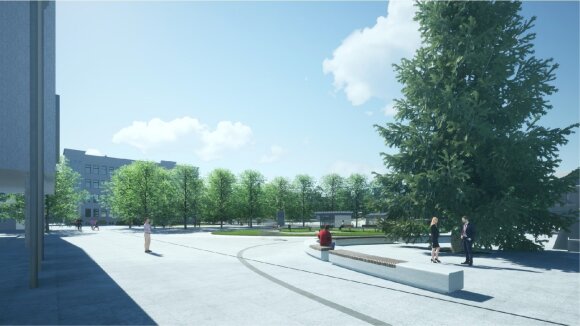 It is clear what the student square in Kaunas will look like after reconstruction