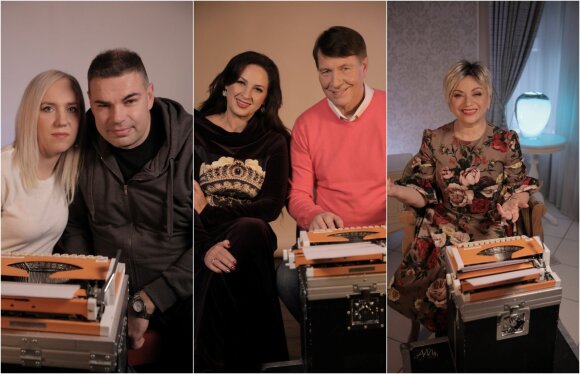 Eduardas Strašunskas su žmona, Liveta ir Petras Kazlauskai, Jelena Tulčina / Foto: Aleksandras Brokas