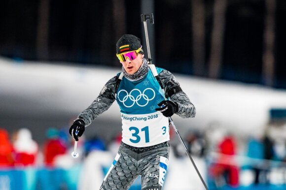 Pjongčango olimpiada: biatlono 20 km individualios lenktynės – Tomas Kaukėnas ir Vytautas Strolia