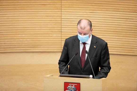 Skvernel's speech on rapid tests was truly stormy: his performance at the Seimas was accompanied by shouts from the hall.