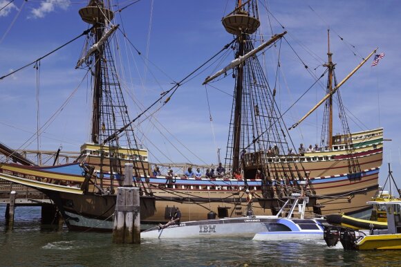 Robotinis laivas be įgulos „Mayflower“ perplaukė Atlantą ir pasiekė Plimutą