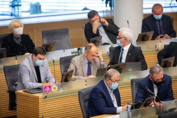 Skvernel's speech on rapid testing was truly stormy: his performance at the Seimas was accompanied by screams from the hall.