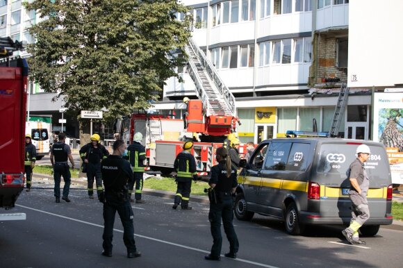 An explosion occurred in Vilnius: a man in the apartment was injured, two children walking outside were injured