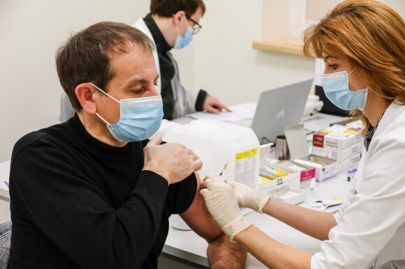 Coronavirus vaccination at Kaunas clinics