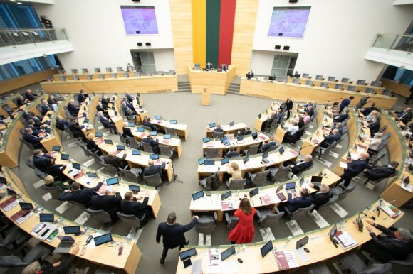 The twelfth in 2016-2020 left the political arena.  term of the Seimas