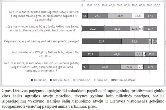 Naujas tyrimas atskleidė, kas ir kaip gintų Lietuvą: skaičiai maloniai nustebins