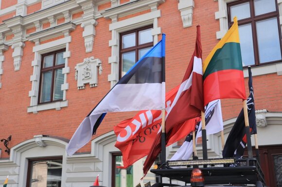 Baltijos kelio30-mečio žygio dalyviai pasiekė Rygą. EglėS Girdenytės/DELFI nuotr.