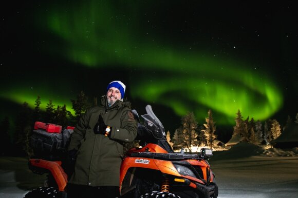 Karolis Mieliauskas keturračiu pervažiavo Laplandiją, kuri žiemos miegu nemiega