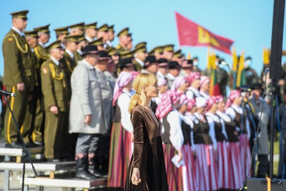 In Kryžkalnis a monument to the Lithuanian partisans, fighters for the country's independence, was inaugurated. 