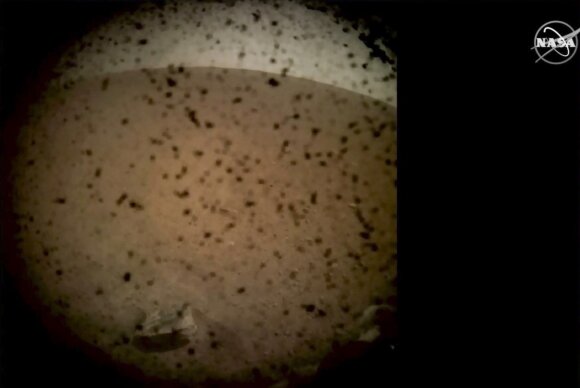 The first Insight view of Mars