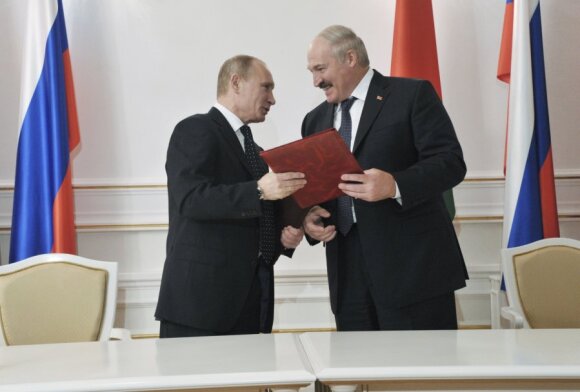 Vladimir Putin and Alexander Lukashenko