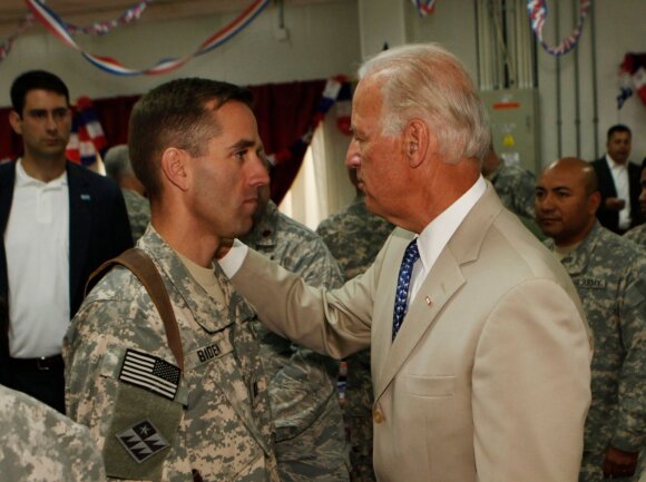 Joe Biden with his son Beau Biden