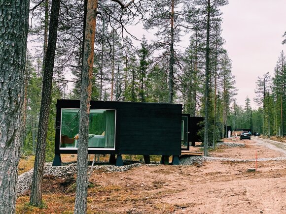 Stikliniai nameliai Laplandijoje