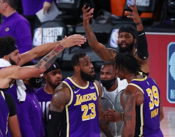 The triumph of the Los Angeles Lakers