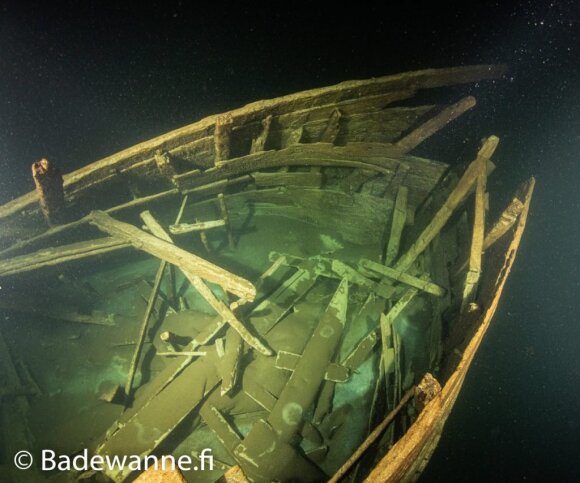 A ship was found on the bottom of the Baltic Sea