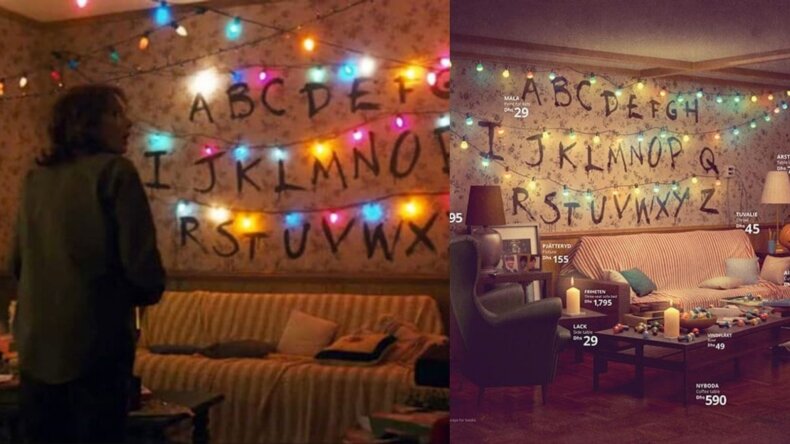 „Ikea“ reklamoje – „Simpsonų“, serialų „Draugai“ ir „Keisti dalykai“ svetainės
