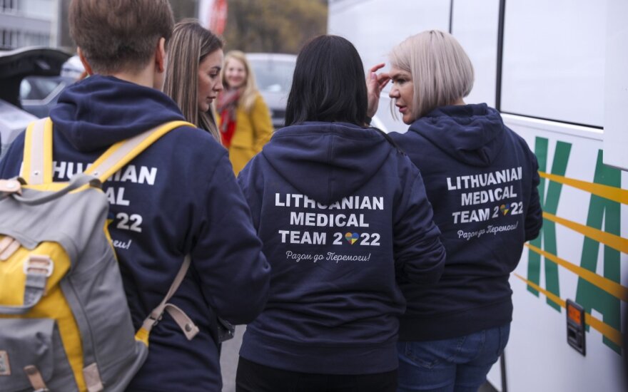 Lietuvos medikus išlydi į misiją Ukrainoje