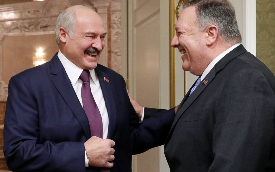 M. Pompeo ir A. Lukašenka