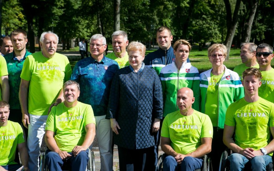 President Grybauskaitė among members of Team Lithuania