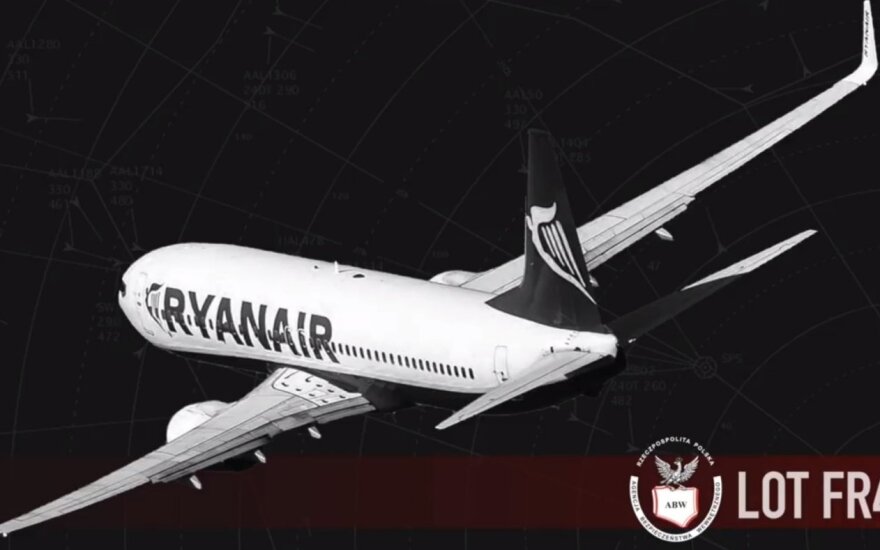 Lenkija paviešino tyrimą dėl nutupdyto „Ryanair“ lėktuvo