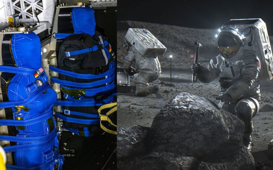 Artemis misijų metu planuojama nuskraidinti į Mėnulį žmones. NASA iliustr.