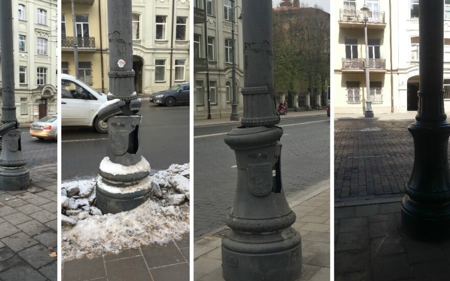 Vilnietės dėmesį patraukė apšvietimo stulpas: fotografavo jį visus metus